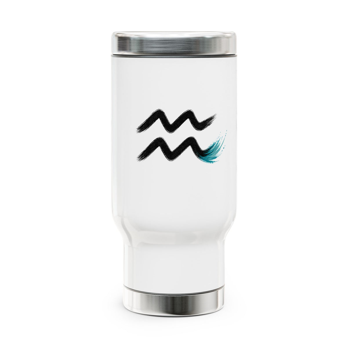 Aquarius Zodiac Symbol travel mug | Stainless Steel 14oz