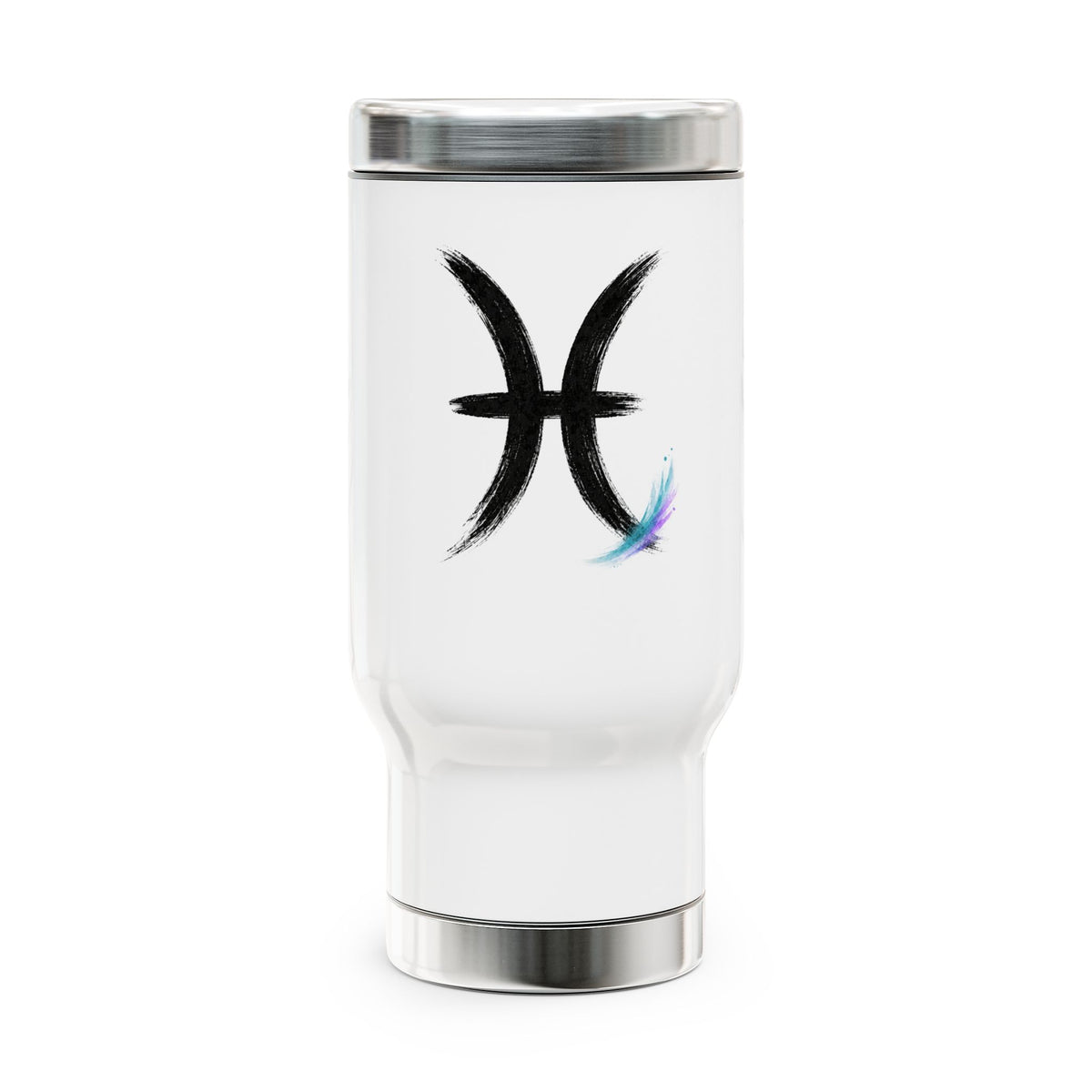 Pisces Zodiac Symbol travel mug | 14oz stainless steel