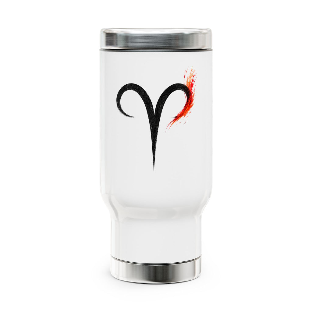Stainless Steel Travel Mug with Handle, 14oz