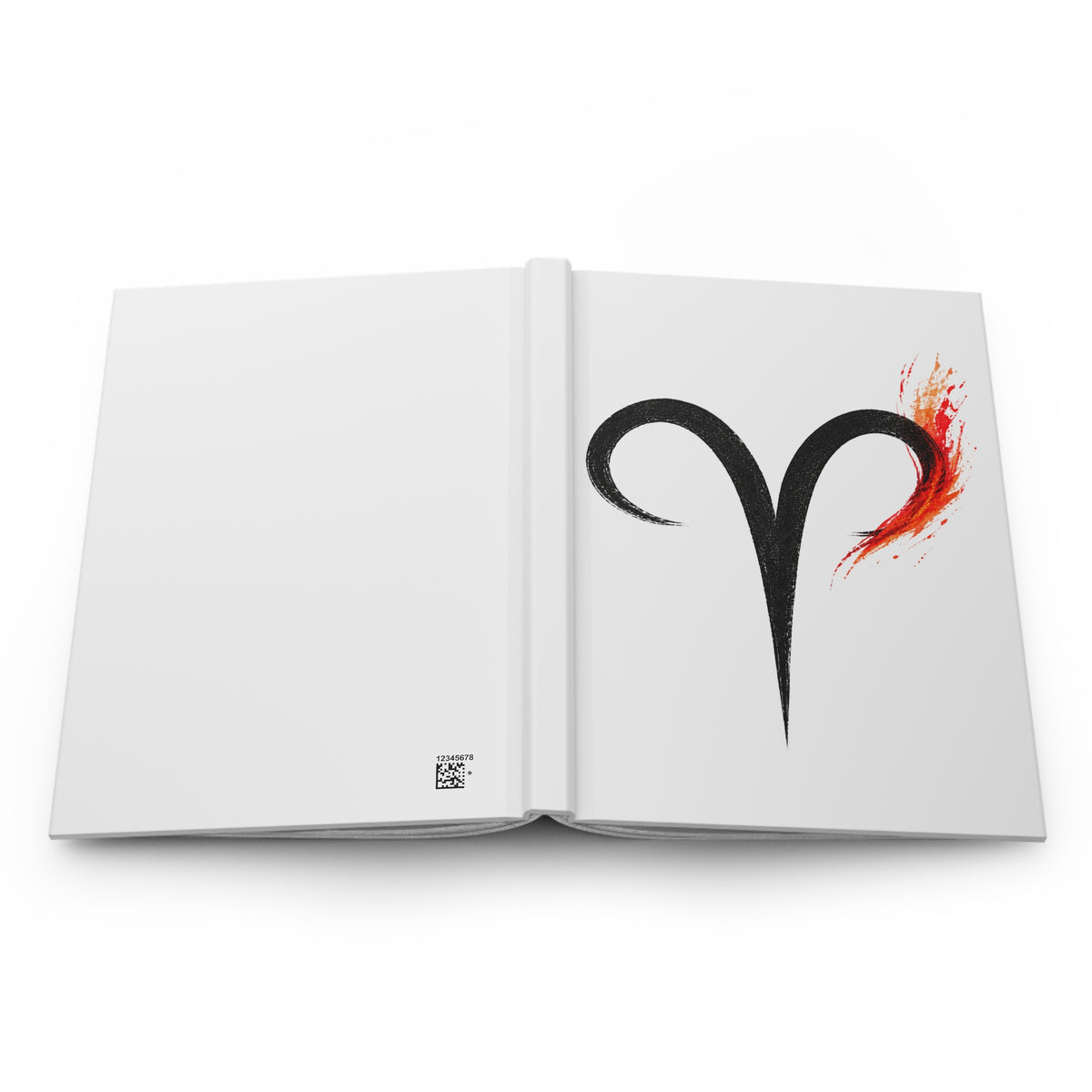 Aries Zodiac Symbol Journal | Hardcover Lined Notebook