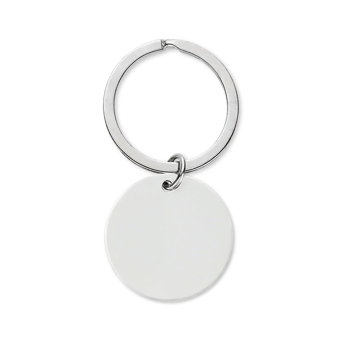Taurus Engraved Stainless Steel Round Keychain
