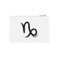 Capricorn Zodiac Symbol Cosmetic Bag | Astrology Makeup Pouch