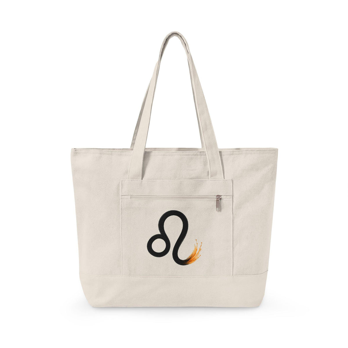 Leo Zodiac Symbol Tote | Astrological Constellation, Fire Sign Canvas Bag