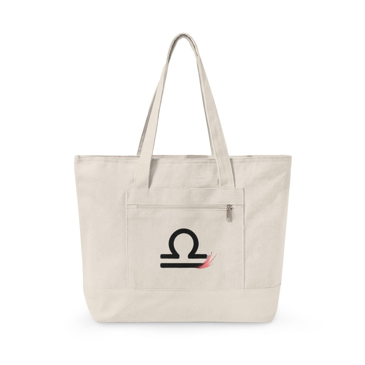 Libra Zodiac Symbol tote | Astrology, Minimal Black & Pink Design
